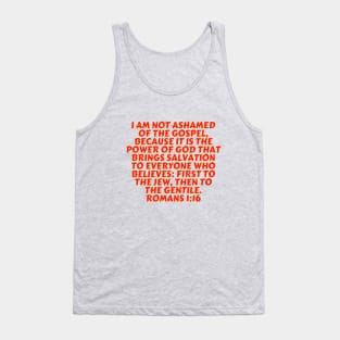 Bible Verse Romans 1:16 Tank Top